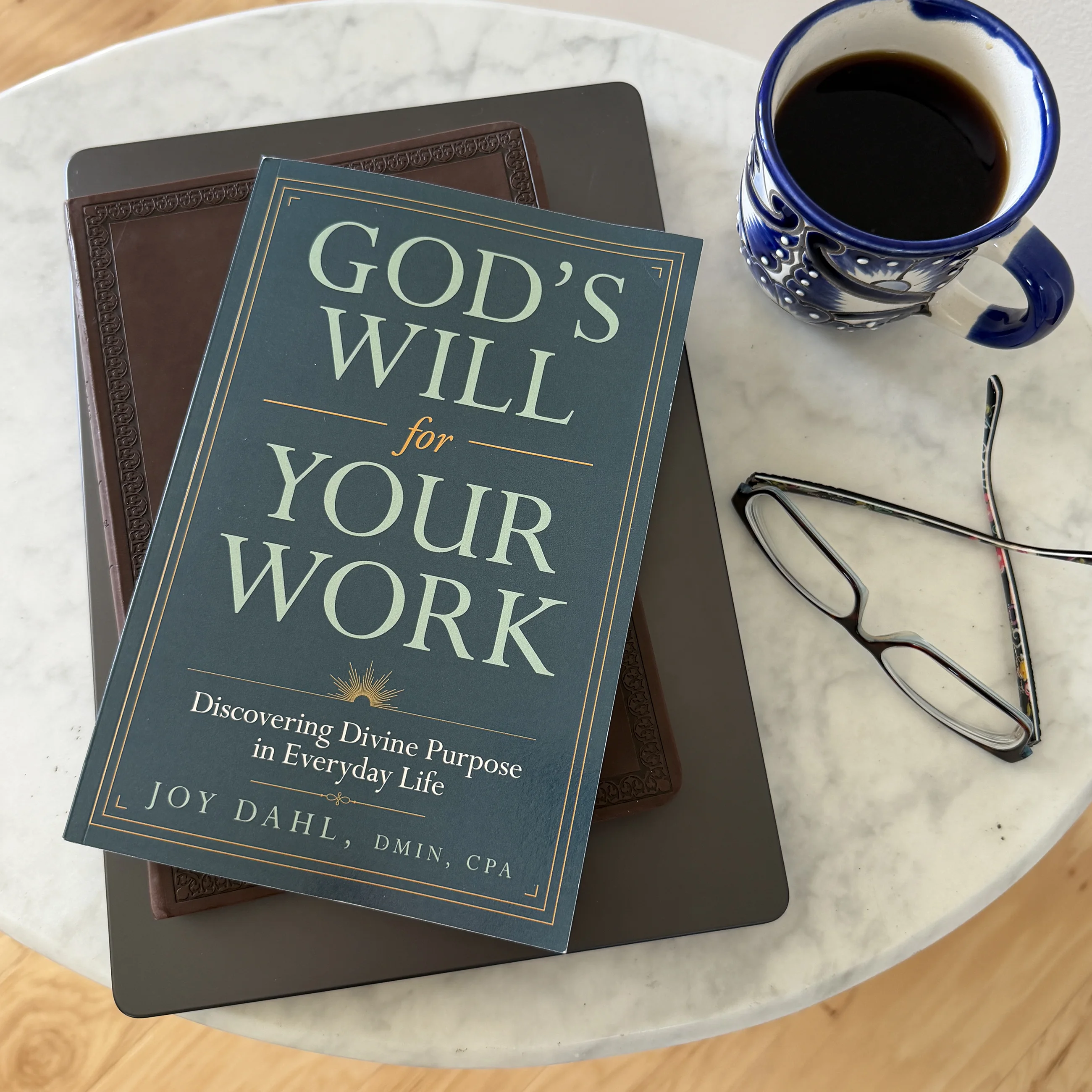 Book with coffee